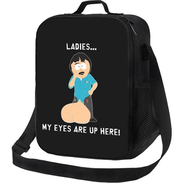 Kids Lunch Bag Randy Marsh Ladies My Eyes Are Up Here Insulated Tote Box for Girls Boys Back to School