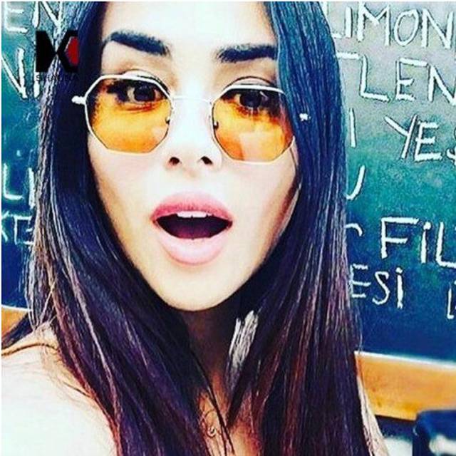 (Pink Reflective) SHAUNA Super Light Weight Women Small Square Sunglasses Fashion Men Blue Tinted/Clear Lens Glasses