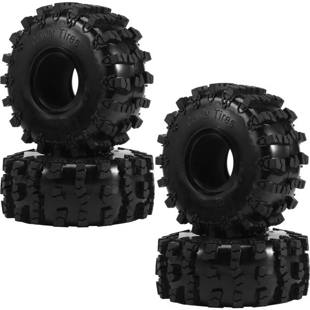 4PCS 150MM 2.2 Rubber Big Tires Wheel Tyres for 1/10 RC Crawler Car Axial Wraith SCX10 Capra TRX4 TRX6 D90