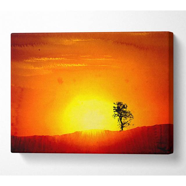 As The Sun Sets - Print - Multicolour (35.6cm H x 50.8cm W x 10cm D)