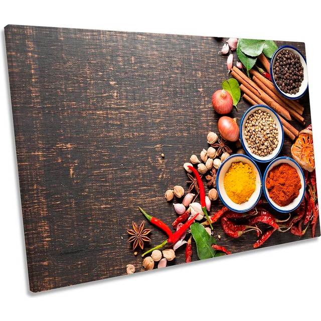 Kitchen Food Dishes Herbs - Wrapped Canvas Photograph (40.6cm H x 61cm W x 2cm D)