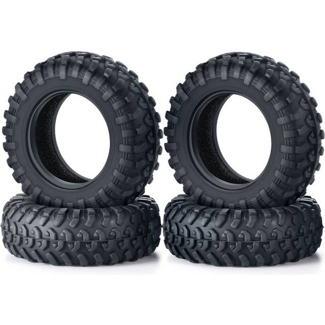 4Pcs Rubber Tires 42X15mm Wheel Tire Tyre for Kyosho Mini-Z 4X4 SUZUKI Jimny RC Crawler Car Upgrades Parts