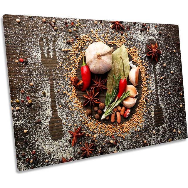 Table Placement Spices Kitchen - Wrapped Canvas Photograph (50.8cm H x 76.2cm W)