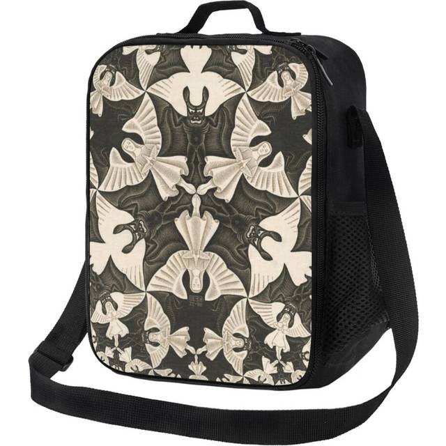 Kids Lunch Bag Escher - Circle Limit IV (heaven And Hell) Insulated Tote Box for Girls Boys Back to School