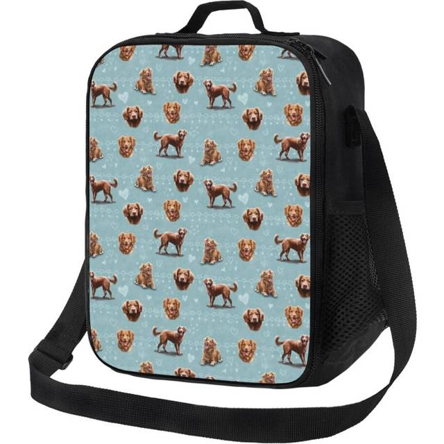 Kids Lunch Bag The Nova Scotia Duck Tolling Retriever Dog Insulated Tote Box for Girls Boys Back to School