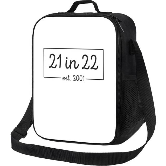 Kids Lunch Bag 21 In 22 Est 2001 21st Birthday Turning 21 In 2022 21st Birthday Gift Insulated Tote Box for Girls Boys Back to School