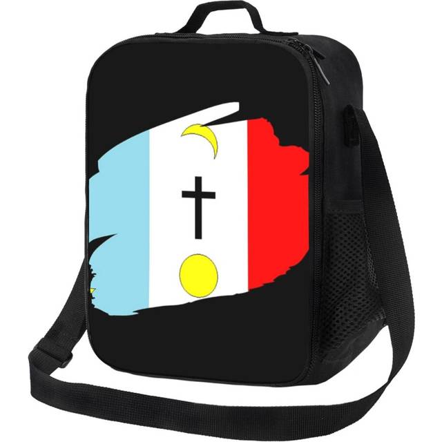 Kids Lunch Bag Pascua Yaqui Brushstroked Insulated Tote Box for Girls Boys Back to School