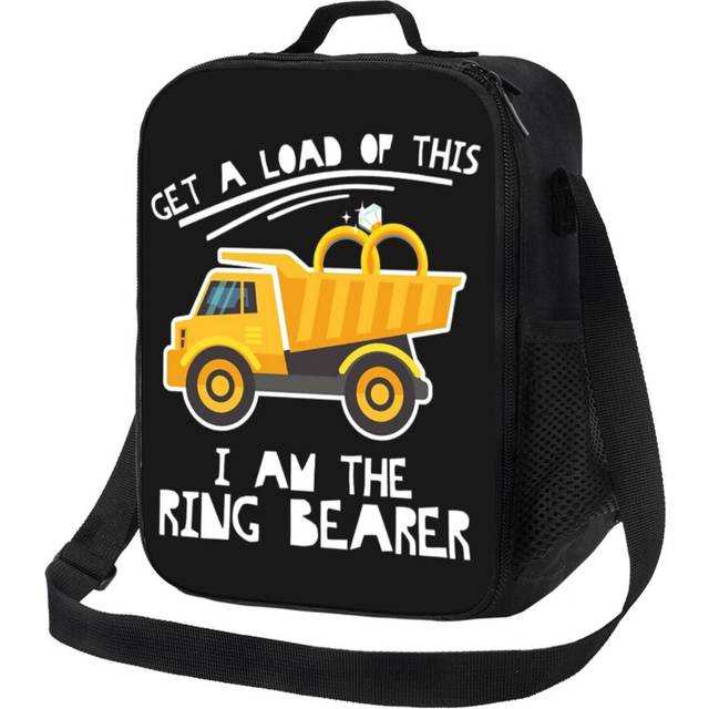 Kids Lunch Bag Get A Load Of This Ring Bearer Product, Wedding Party Insulated Tote Box for Girls Boys Back to School