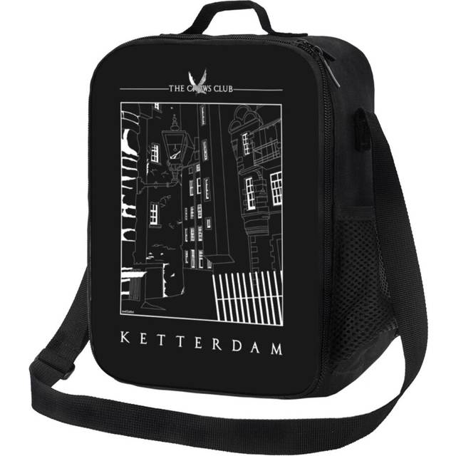 Kids Lunch Bag Six Of Crows - Ketterdam -Art Street Insulated Tote Box for Girls Boys Back to School