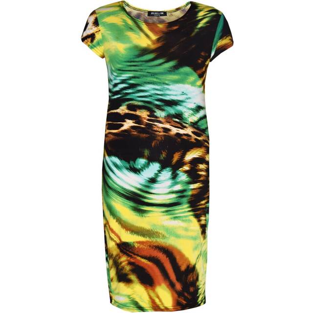 (7-8 Years, Style No 2) Kids Girls Midi Dress Designer Party Bodycon Trend