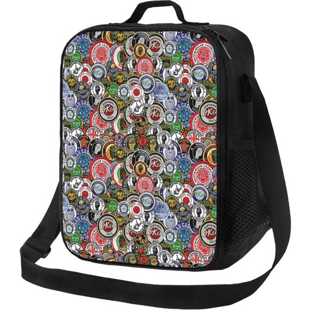 Kids Lunch Bag Northern Soul Patches OKEH Wigan Pier Keep The Faith Insulated Tote Box for Girls Boys Back to School