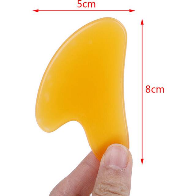(a-1pcs Natural Jade) Multicolor Resin/Jade Facial Beauty Scraping Massage Tool Firm Skin Care Face Gua Sha SPA Physical Therapy Gue Anti Wrinkle Tool