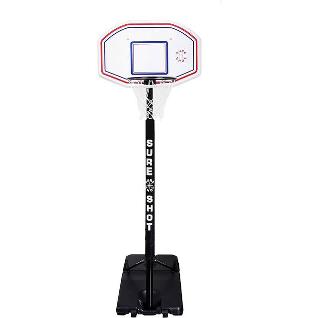 Sure Shot Telescopic Basketball Hoop & Stand - EB Backboard & Pole Padding