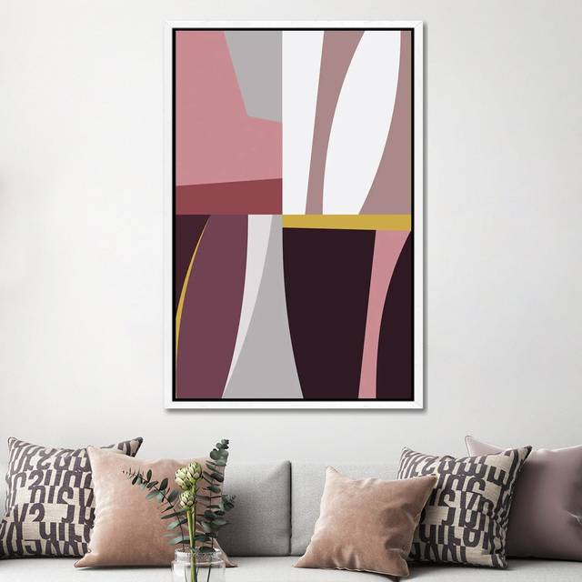 La Mer Nuit - Art Prints on Canvas - White Framed (152.4cm H x 101.6cm W x 3.81cm D)