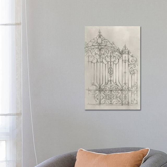 Iron Gate Design II by - Print (66.04cm H x 45.72cm W x 3.81cm D)