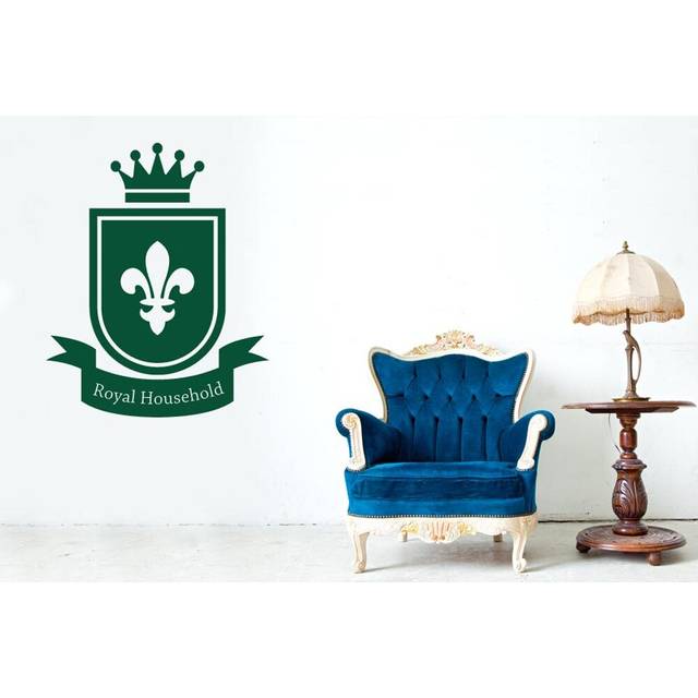 Royal Household Home Sign Wall Sticker - Green (Large)
