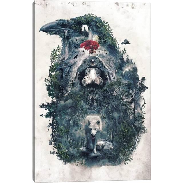 Beware the Door by Barrett Biggers - Wrapped Canvas Graphic Art (152.4cm H x 101.6cm W x 3.81cm D)