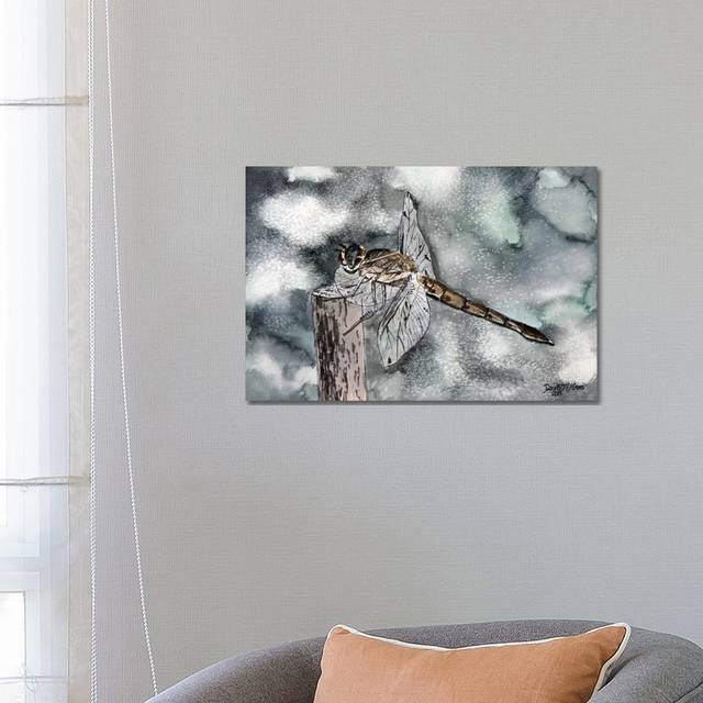 Dragonfly II by Derek McCrea - Wrapped Canvas Art Print (45.72cm H x 66.04cm W x 1.9cm D)