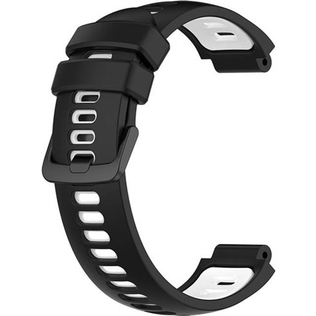 Silikonarmband till Garmin Forerunner 220 / 735XT / 235 - Svart/Vit