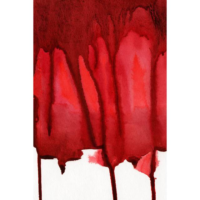 Towson Red Paint - Wrapped Canvas Painting (76cm H x 51cm W x 3.8cm D)