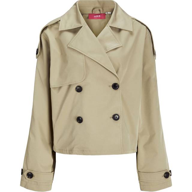 Women's jacket Jack & Jones Carlie Short Trenchcoat Otw - Beige