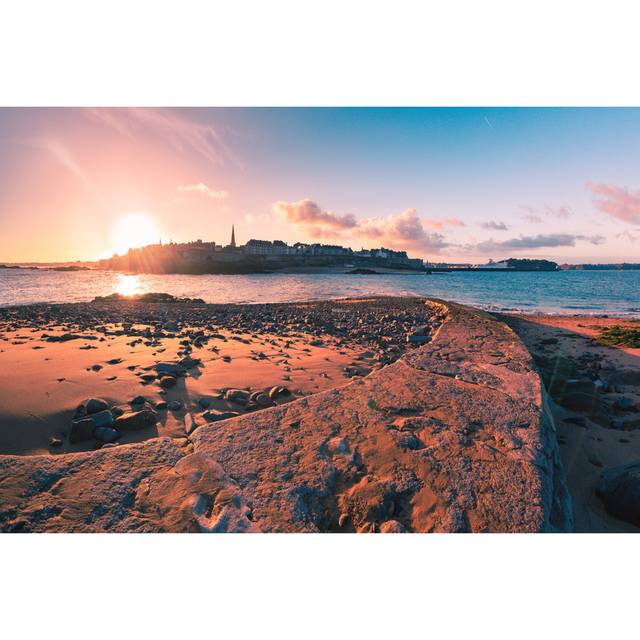 Mattydale Medieval Fortress, Saint-Malo by KavalenkavaVolha - Wrapped Canvas Photograph (51cm H x 76cm W x 3.8cm D)