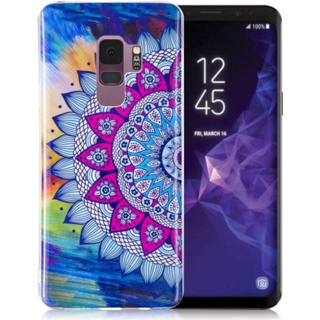 Samsung Galaxy S9 Skal med ett unikt motiv - Färgad mandala
