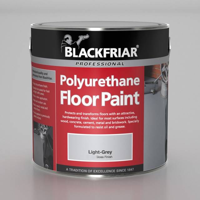 Blackfriar Polyurethane Floor Paint Black 2.5 L