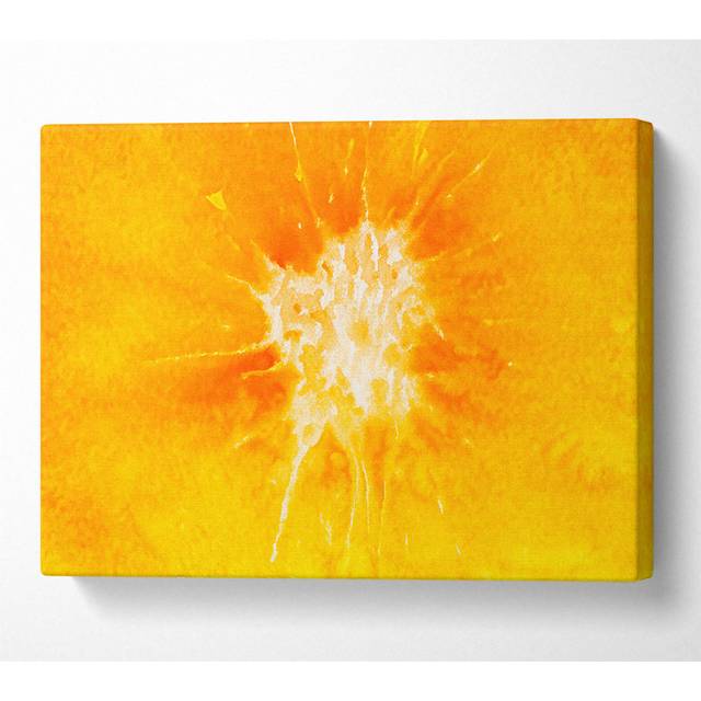 the Centre of an Orange - Wrapped Canvas Art Prints - Multicolour (35.6cm H x 50.8cm W x 10cm D)