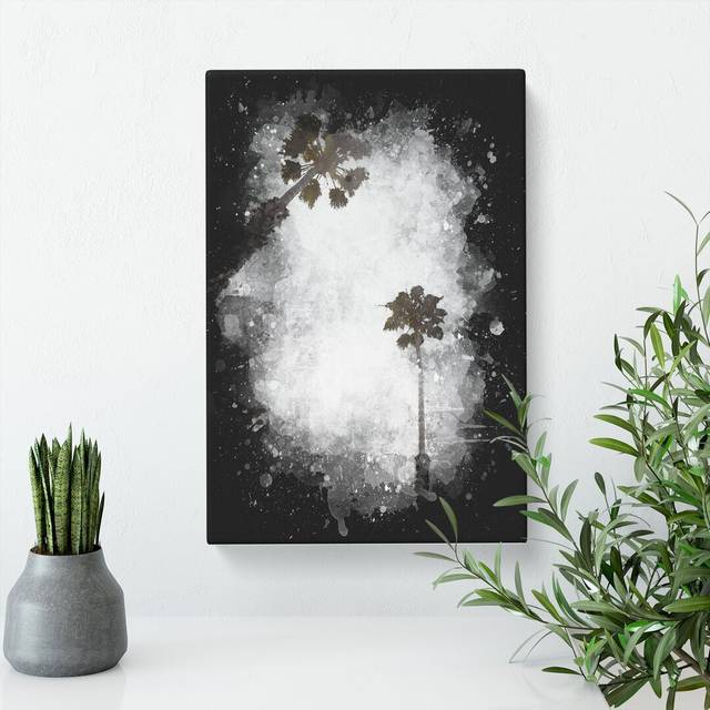 Cluster Of Palm Trees Paint Splash (50cm H x 35cm W x 3cm D)