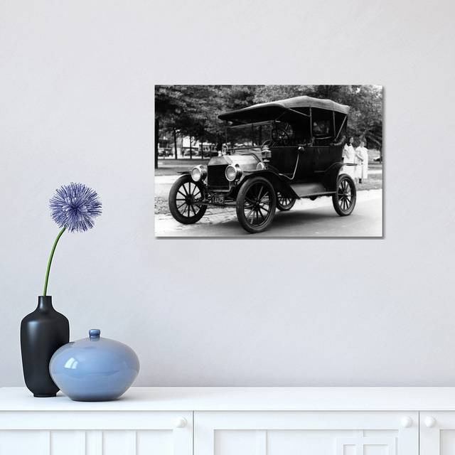 1920s Model T Ford Touring Car Automobile on Display During Parade - Wrapped Canvas Photograph (30.48cm H x 45.72cm W x 1.91cm D)