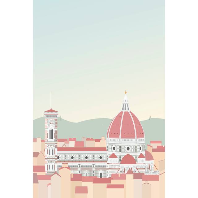 Travel Europe--Firenze by Gurli Soerensen - Wrapped Canvas Graphic Art (91cm H x 61cm W)