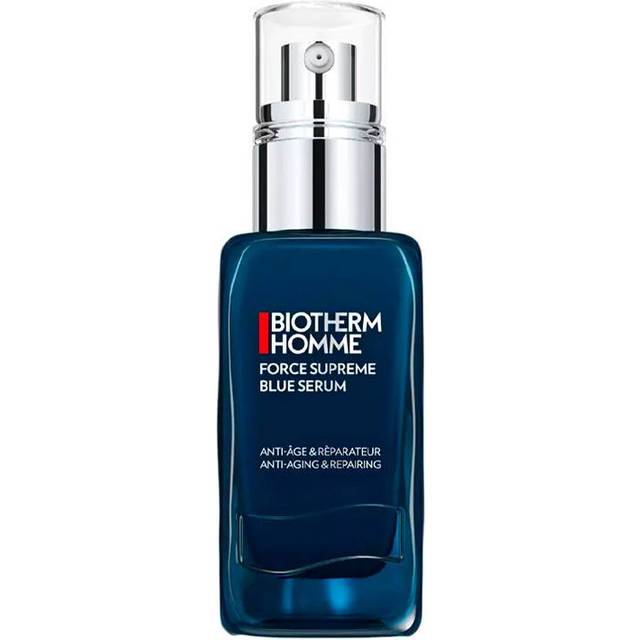 Biotherm Homme Force Supreme Blue Serum, Revitalising Anti Ageing Face Serum with Pro-Retinol for Daily Face Care, Power Treatment for Men, 50 ml