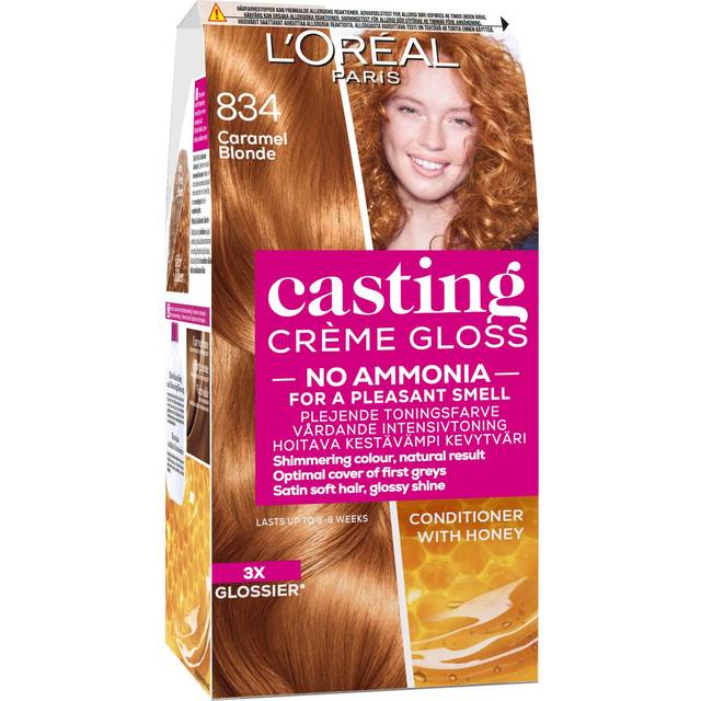 L'Oréal Paris Casting Crème Gloss Semi-Permanent Color 834 Amber Blonde