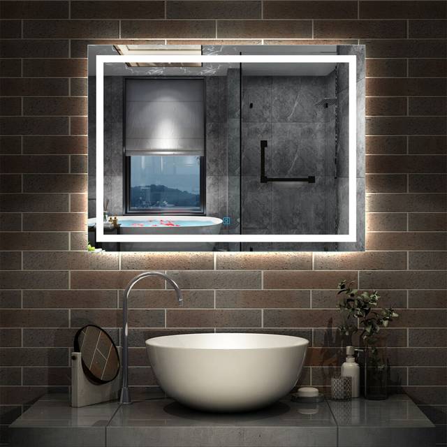 800x600  Illuminated Bathroom Mirrors with LED Lights, Demister Wall