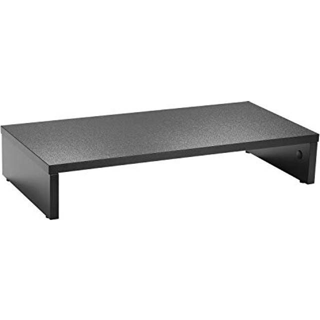 RICOO Skärmbord Skrivbordsskiva 54 x 26 x 10 cm Laptopstativ FS0113 Fack Bärbar dator Datorskärmshiss, svart