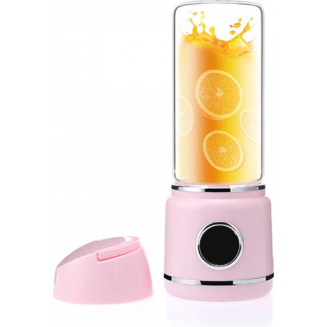 Portable Blender for Shakes and Smoothies, Personal Blender USB Rechargeable, Fresh Juice Blender With 6 Blades,Portable Fruit Juicer Cup ,Use(Pink)