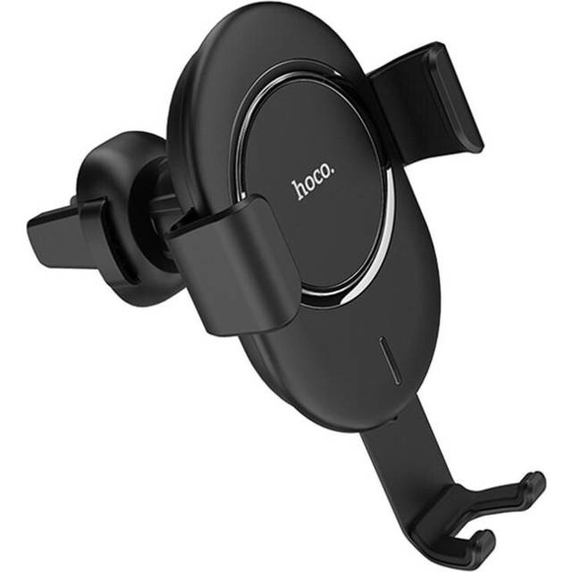 CW17 Qi Wireless 10W Fast Charger Garvity Auto Lock Car Air Vent Holder Stand for Mobile Phone 4.0-6.5 inches BLACK COLOR