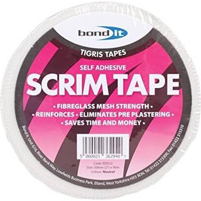 BOND IT Scrim Tape Plasterboard Professional Jointing Repairing Tape  48mm x 90   BDDJ2