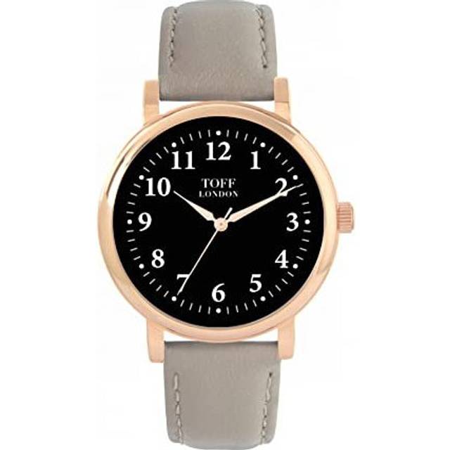 Toff London Black Ladies Traditional Easy to Read Watch
