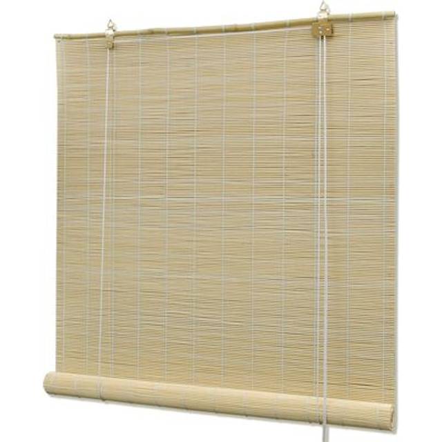 vidaXL Natural Bamboo Roller Blinds 120 x 220 cm - Beige
