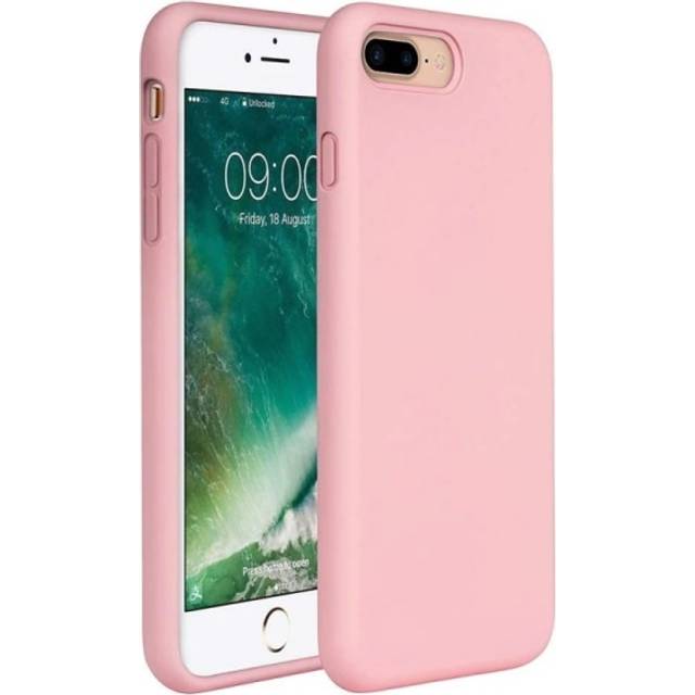 Gummibelagt Stöttåligt Skal iPhone 7 Plus / 8 Plus - Rosa