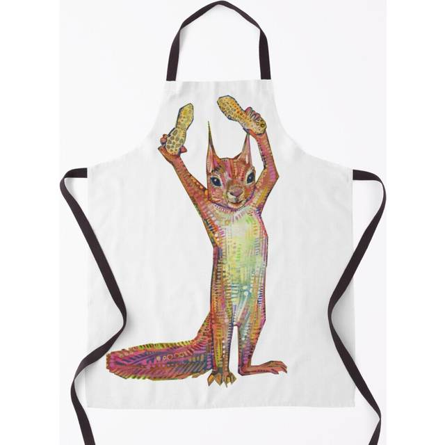 Nuts on Blank Background Grill Aprons for Kitchen BBQ Chef