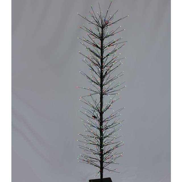 1.5m Black Twig Tree with 640 LED's - Black
