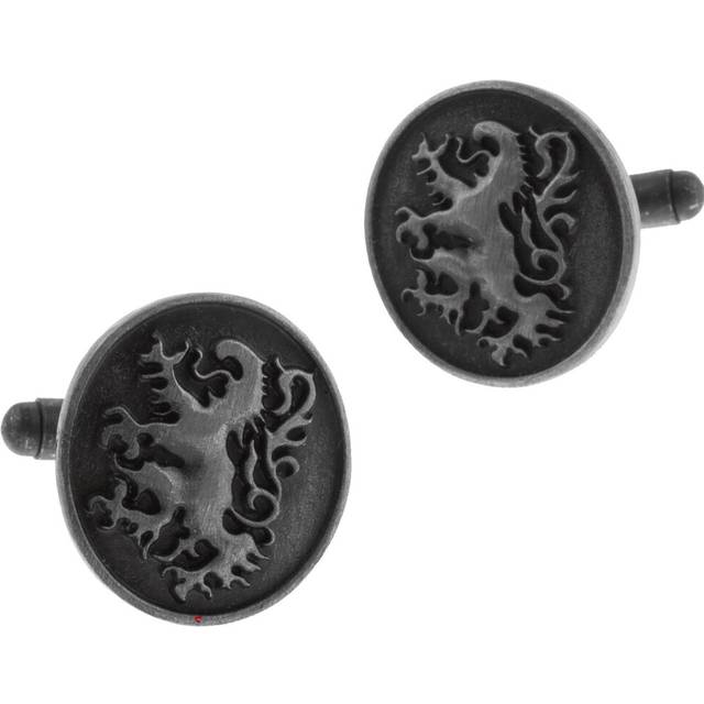 Lion Rampant Cufflinks Antique Finish