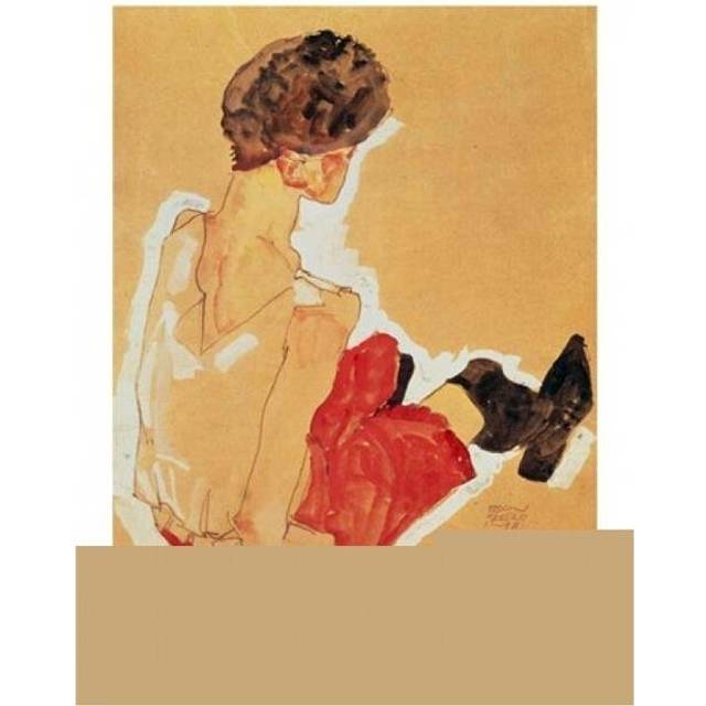 Seated Woman 1911 Poster Print by Egon Schiele - 24 x 36 in. - Large