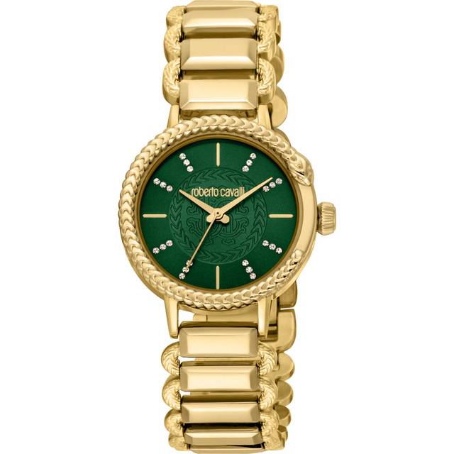 Roberto Cavalli RC5L020M0065 Womens Quartz Stainless Steel Dark Green 5 ATM 30 mm Watch - One Size