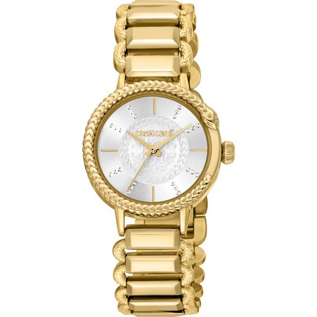 Roberto Cavalli RC5L020M0055 Womens Quartz Stainless Steel Silver 5 ATM 30 mm Watch - Gold - One Size