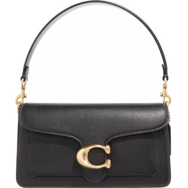 Coach Tabby Shoulder Bag 26 Pebbled Leather Brass Black Preis