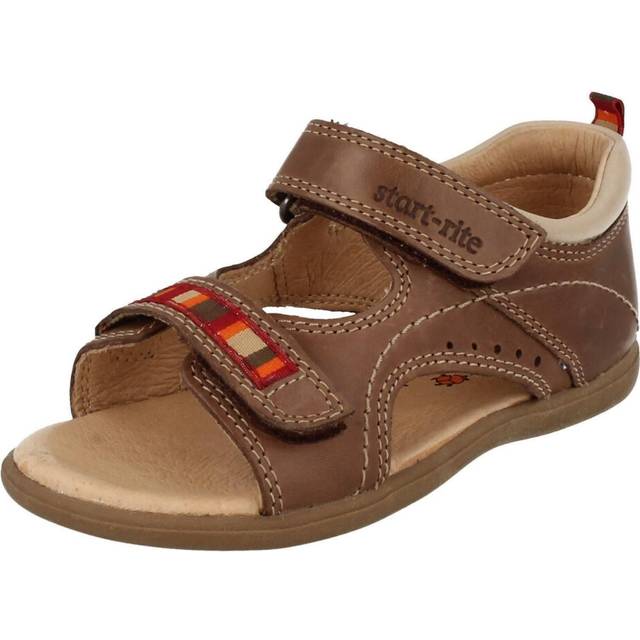 (UK 7.5 Infant, Tan (Brown)) Infant Boys Startrite Summer Sandals Elliot - F Fit
